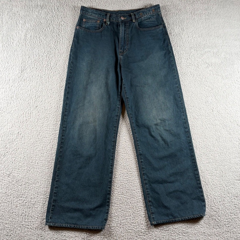 R13 D'Arcy Loose Wide Leg Jeans Womens 27 Camden Indigo Japanese Denim Pants